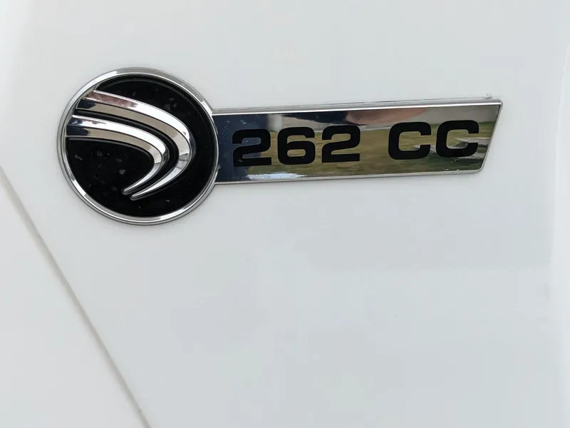 Slide: The Image of Edgewater 262 CC 2021 model emblem on a white surface. - 23