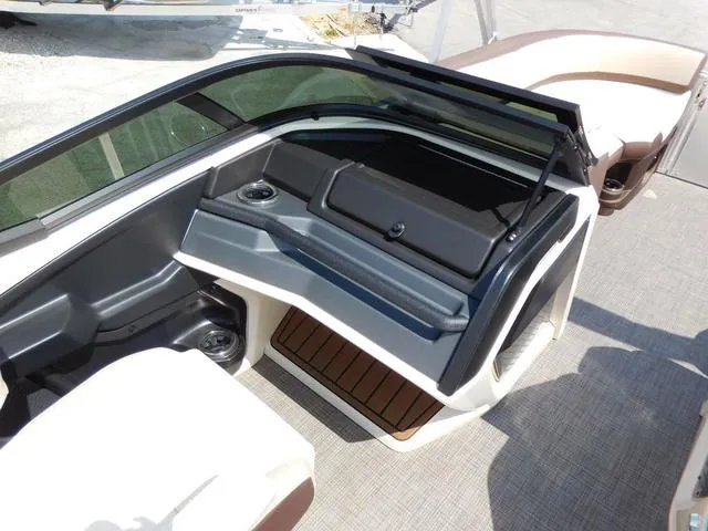 Slide: The Image of Avalon Catalina Platinum Quad Lounger 25 FT Windshield 2025 - 13