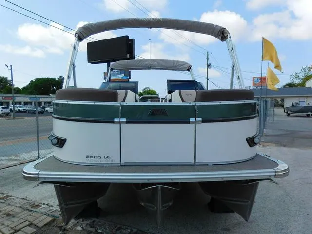 Slide: The Image of Avalon Catalina Platinum Quad Lounger 25 FT Windshield 2025 - 2