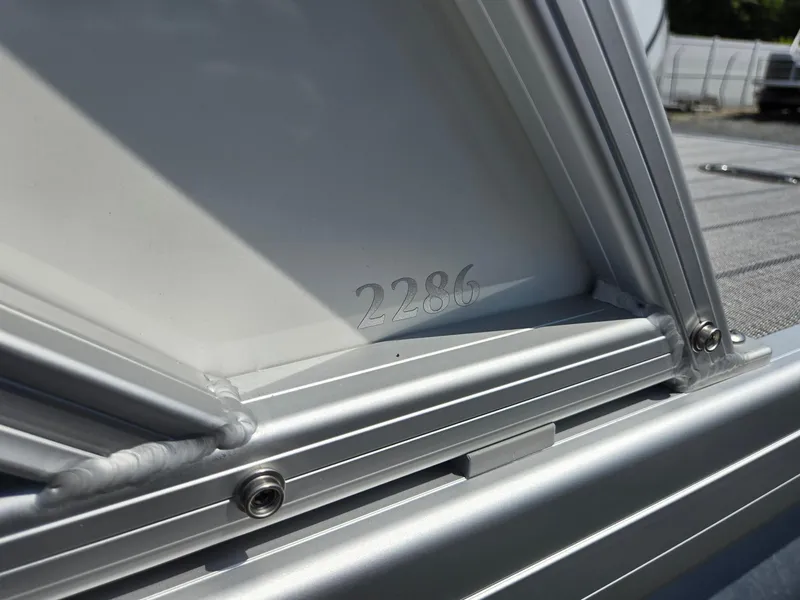 Slide: The Image of 2026 Godfrey SWEETWATER 2286 SB boat detail with engraved model number. - 40