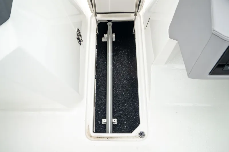 Slide: The Image of 2023 Cobalt R6 Outboard storage compartment with sleek design and durable materials. - 31