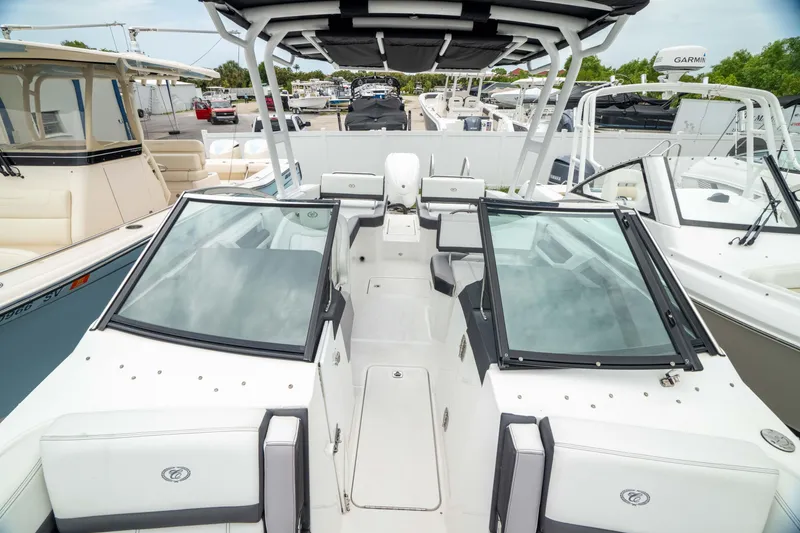 Slide: The Image of 2023 Cobalt R6 Outboard boat with sleek design and spacious seating. - 46