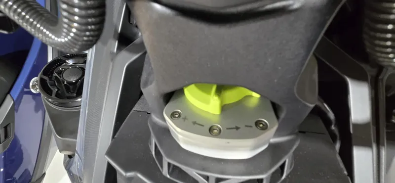 Slide: The Image of 2025 Sea-Doo RXT-X 325 engine component close-up with visible details. - 6