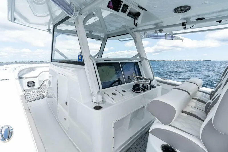 Slide: The Image of 2021 Yellowfin 42 Center Console Fin & Tonic Helm/Electronics - 11