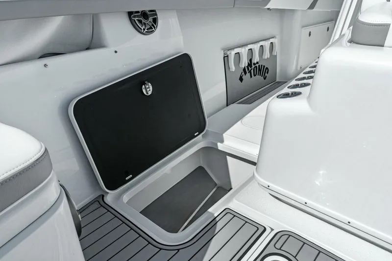 Slide: The Image of 2021 Yellowfin 42 Center Console Fin & Tonic - Bow Storage - 28