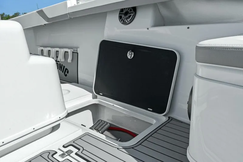 Slide: The Image of 2021 Yellowfin 42 Center Console Fin & Tonic - Bow Storage - 29