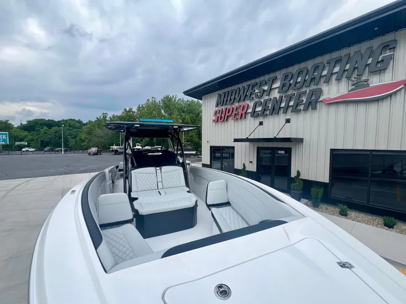 Slide: The Image of 2025 Nor-Tech 340 Sport Center Console boat at Midwest Boating Super Center. - 37