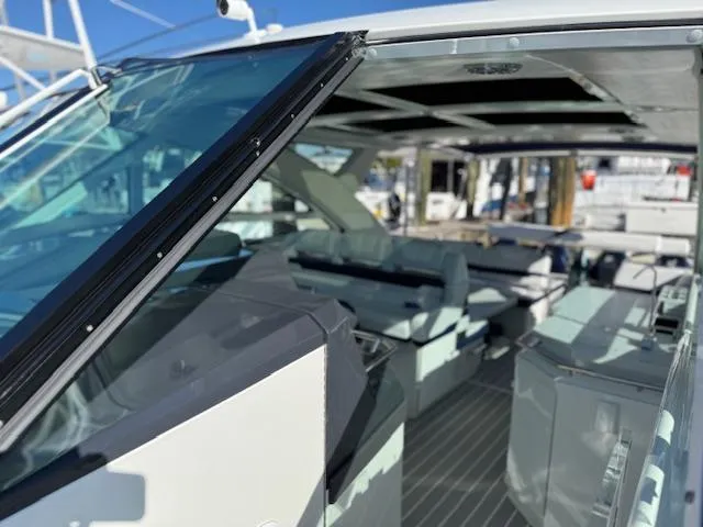 Slide: The Image of 2022 Formula 430 Super Sport Crossover interior with sleek design and spacious seating. - 16