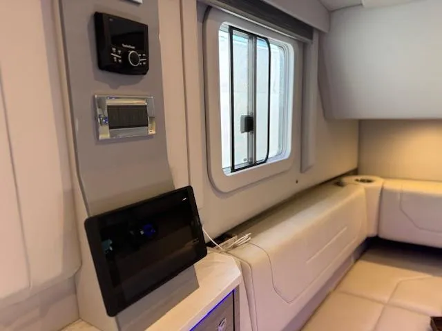 Slide: The Image of Interior of 2022 Formula 430 Super Sport Crossover with modern controls and seating. - 30