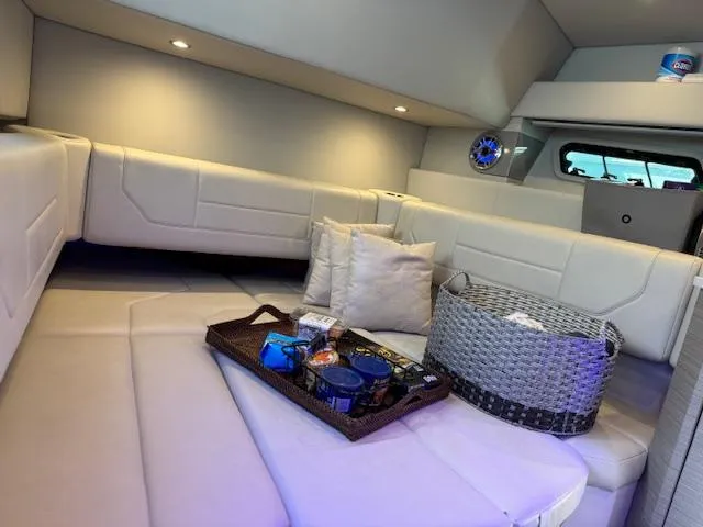 Slide: The Image of Luxurious interior of 2022 Formula 430 Super Sport Crossover with cozy seating and modern amenities. - 31