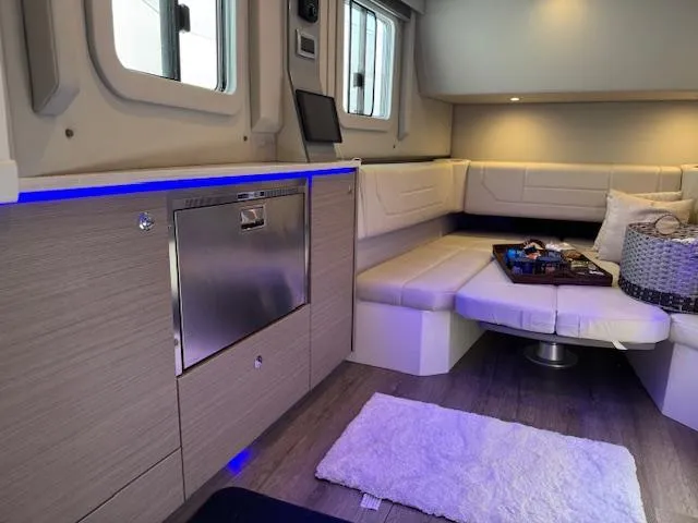 Slide: The Image of Luxurious interior of 2022 Formula 430 Super Sport Crossover with modern seating and ambient lighting. - 32