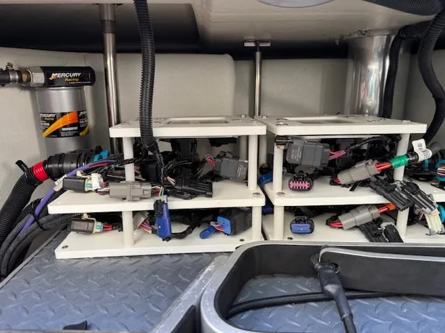 Slide: The Image of Engine compartment wiring of 2022 Formula 430 Super Sport Crossover boat. - 43