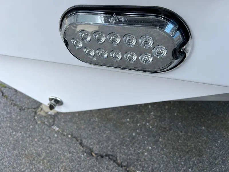 Slide: The Image of LED light on 2026 Cape Horn 24XS boat exterior. - 18