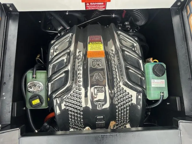 Slide: The Image of 2025 Tigé Ultré 25ZX engine compartment with Raptor engine cover. - 18