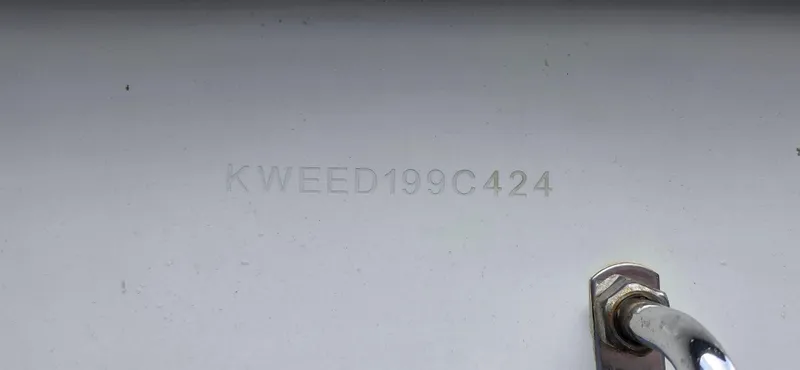 Slide: The Image of 2024 Key West 239 DFS boat hull identification number (HIN) close-up. - 18