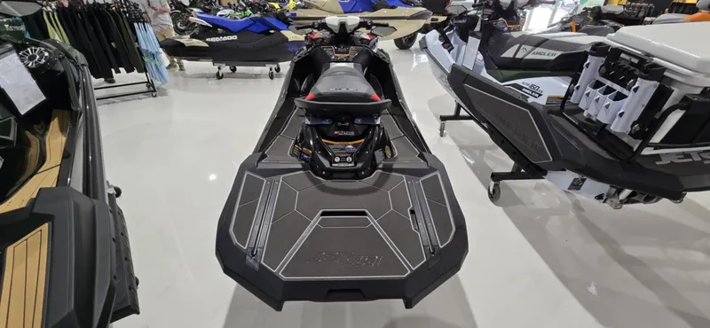 Slide: The Image of 2025 Kawasaki Jetski Ultra 160 LX-S displayed in showroom, rear view. - 4