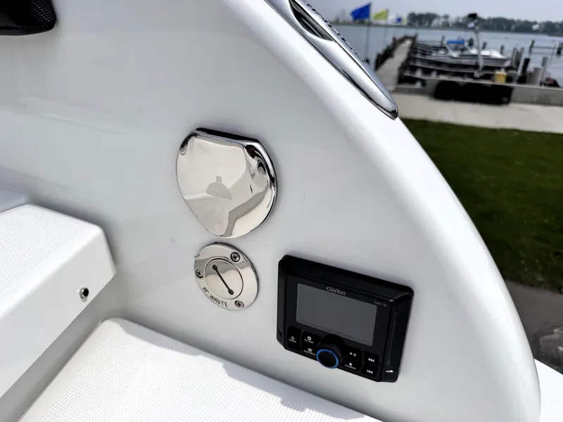 Slide: The Image of 2026 Formula 290 Bowrider dashboard with control panel and chrome accents. - 26