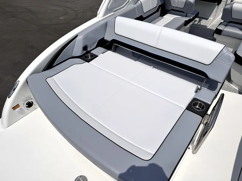 Slide: The Image of 2026 Formula 290 Bowrider boat interior with sleek seating and modern design. - 28