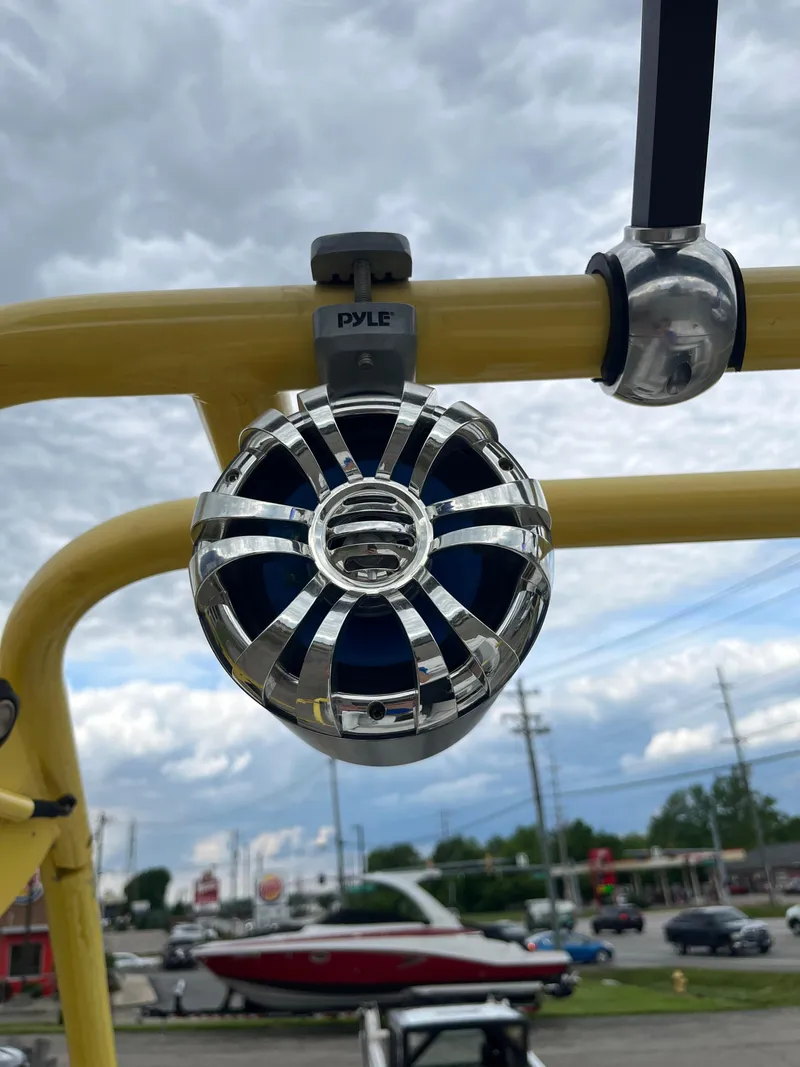Slide: The Image of Close-up of a Pyle speaker on a 2004 Tigé 20V Limited Edition boat. - 21