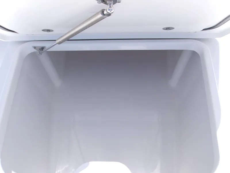 Slide: The Image of Open storage compartment on 2025 Sportsman Masters 247OE Bay Boat. - 15