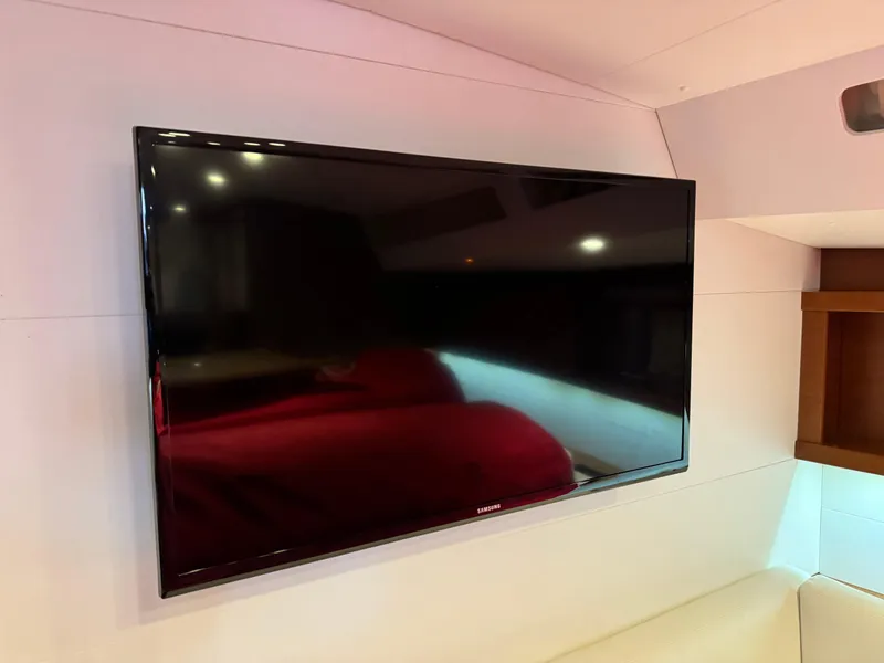 Slide: The Image of Flat-screen TV in 2014 Beneteau Oceanis 48 yacht interior. - 25