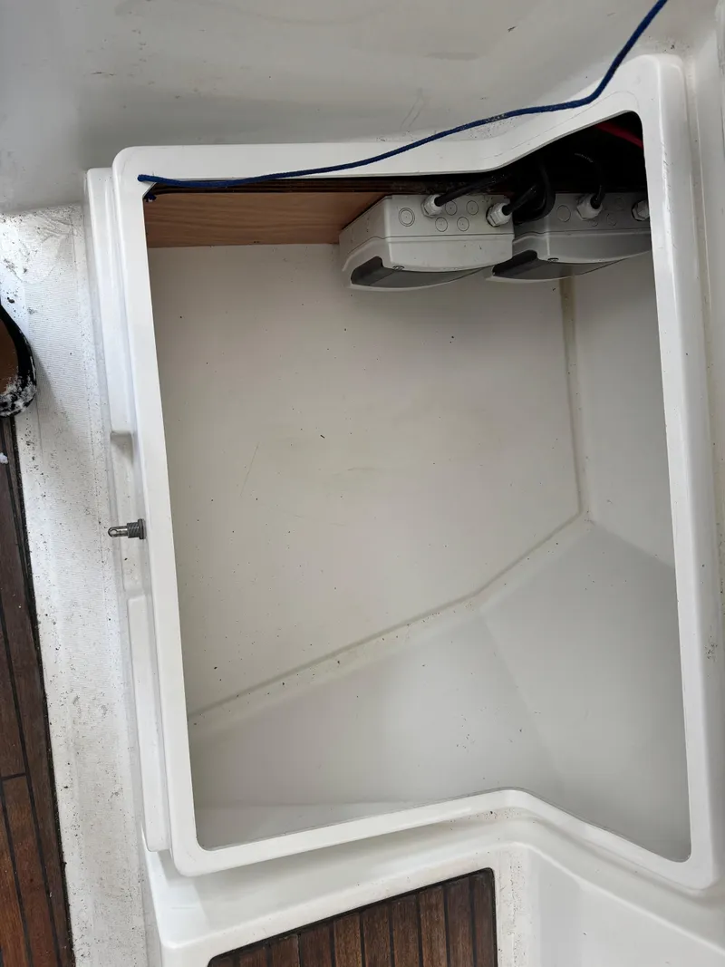 Slide: The Image of Storage compartment on a 2014 Beneteau Oceanis 48 sailboat. - 41
