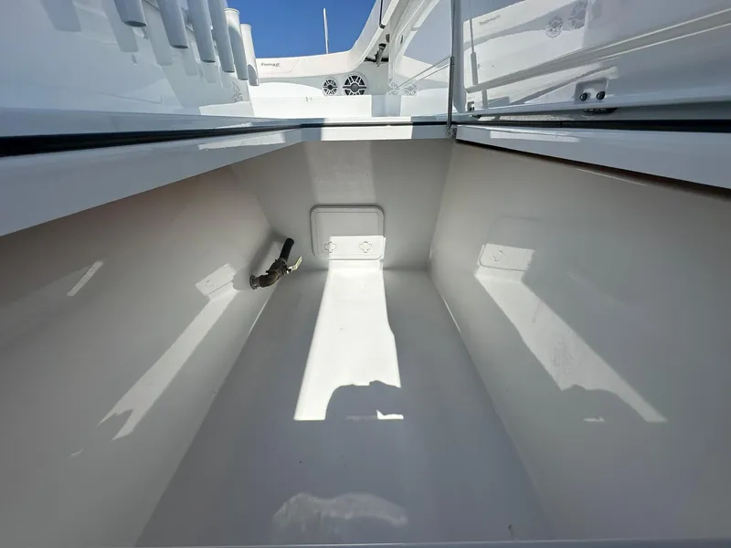 Slide: The Image of Freeman 47 boat deck with built-in measuring scale, 2022 model. - 59