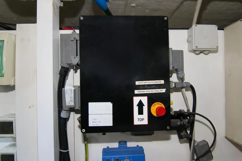 Slide: The Image of Electrical control panel on a 2009 Riva 68' EGO SUPER yacht. - 42