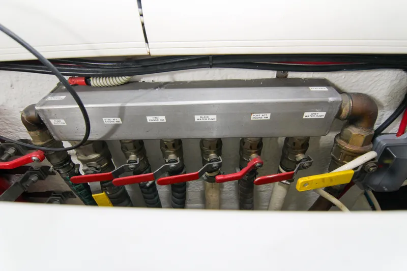 Slide: The Image of Engine room piping system of 2009 Riva 68' EGO SUPER yacht. - 47