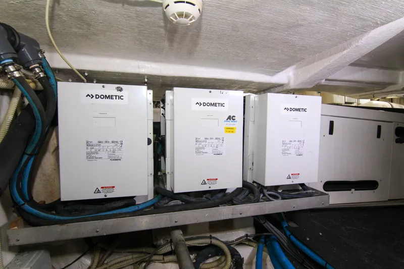 Slide: The Image of Electrical equipment in the engine room of a 2009 Riva 68' EGO SUPER yacht. - 51