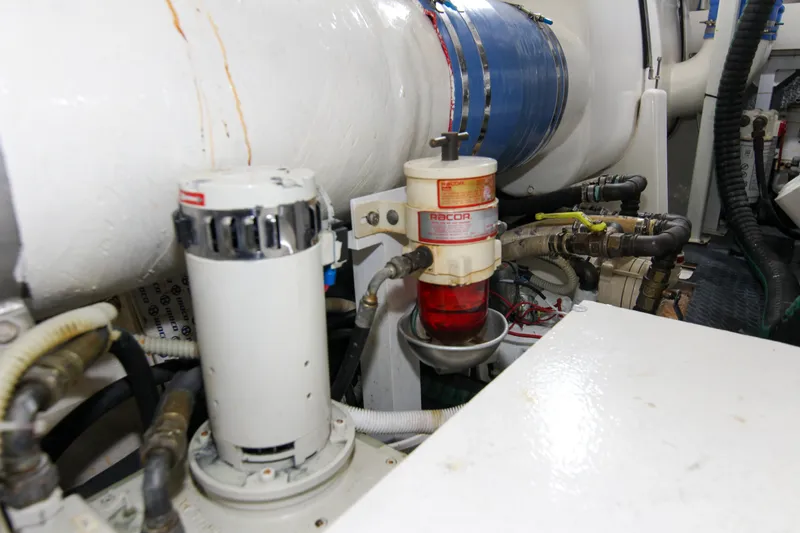 Slide: The Image of Engine room components of a 2009 Riva 68' EGO SUPER yacht. - 58