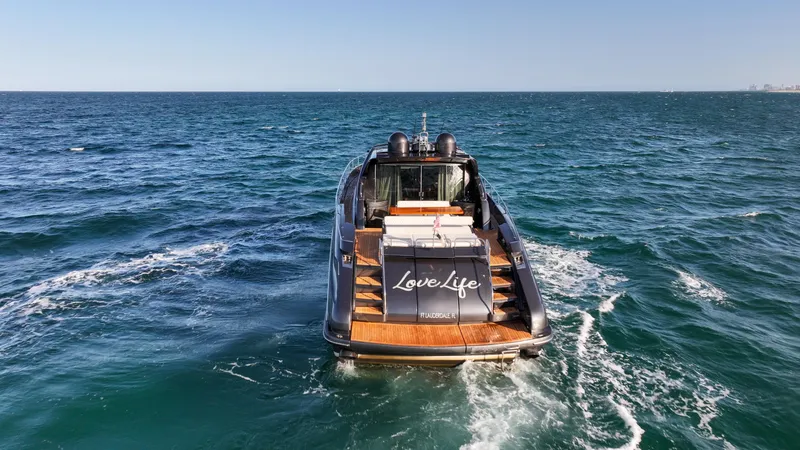 Slide: The Image of Luxury yacht Riva 68' EGO SUPER 2009 cruising on open sea. - 6