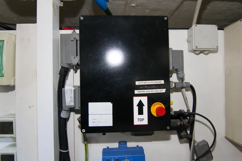 Slide: The Image of Electrical control panel on a 2009 Riva 68' EGO SUPER yacht. - 66