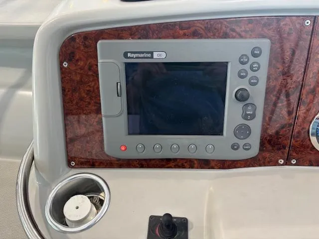 Slide: The Image of Control panel of a 2005 Formula 400 SS boat with Raymarine display. - 11