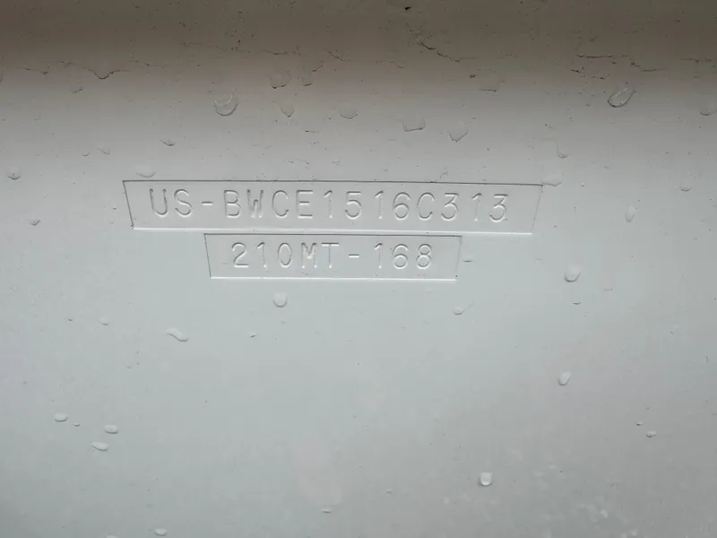 Slide: The Image of Hull identification number on 2013 Boston Whaler 210 Montauk boat. - 20