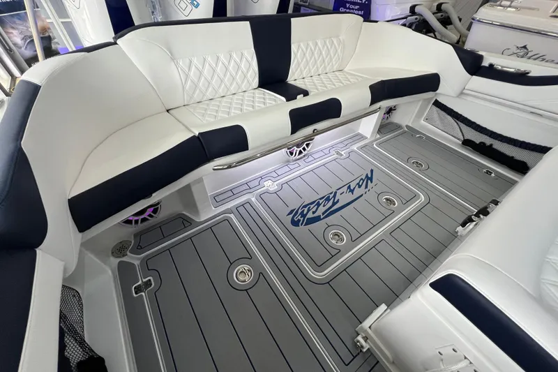 Slide: The Image of 2026 Nor-Tech 340 Sport with triple Mercury Racing 400 outboard engines. - 25