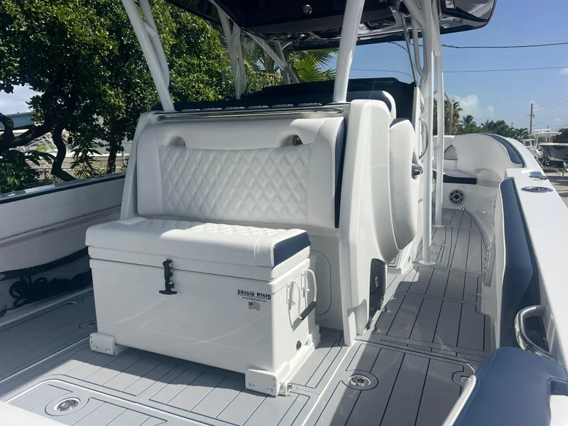 Slide: The Image of 2026 Nor-Tech 340 Sport boat interior with sleek design and modern features. - 3