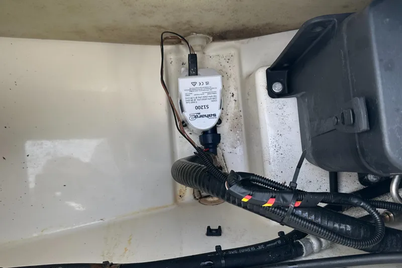 Slide: The Image of 2011 Boston Whaler 220 Outrage boat wiring and component detail. - 36