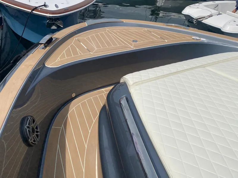 Slide: The Image of 2024 Solaris Power 40F Open yacht with elegant deck and seating design. - 41