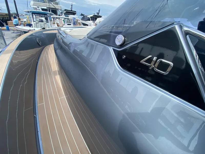 Slide: The Image of 2024 Solaris Power 40F Open yacht with sleek design and modern detailing. - 44