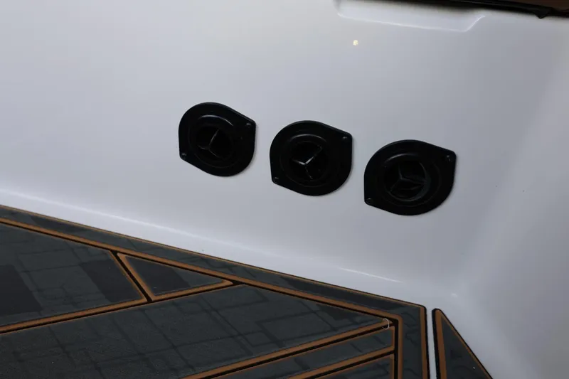 Slide: The Image of 2025 Tigé 24RZX boat detail showing sleek design and modern fittings. - 37