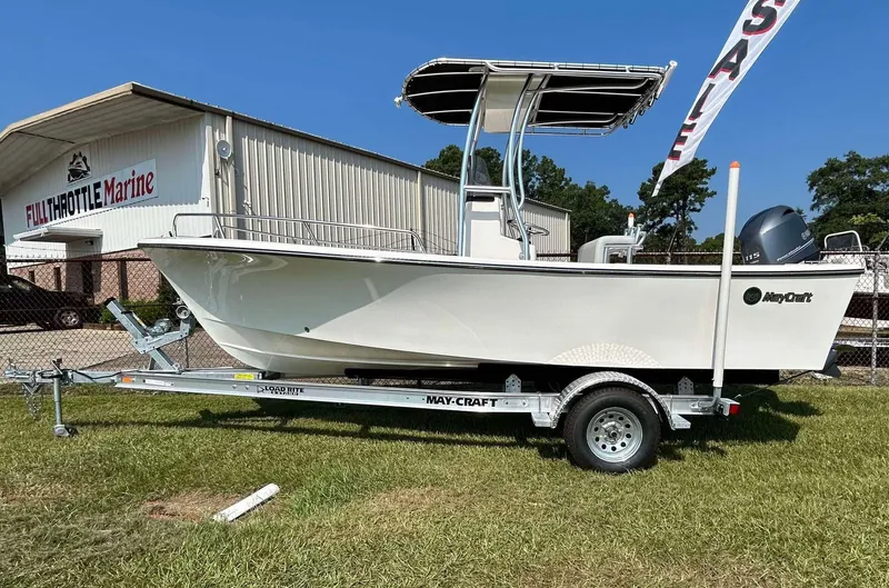 Slide: The Image of 2024 May-Craft 1900CC boat on trailer at Full Throttle Marine dealership. - 18