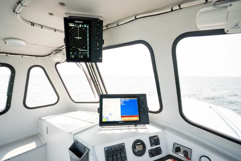 Slide: The Image of Interior of 2021 Beal Calvin Beal 25 Custom boat with navigation equipment. - 16