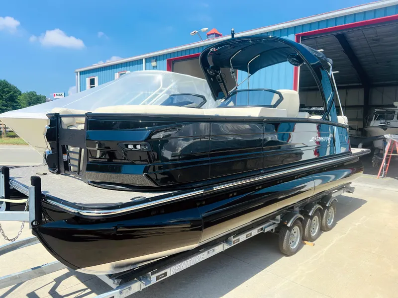 Slide: The Image of Interior wiring of 2026 Starcraft RX 23 R DC boat, showing electrical components and cables. - 20