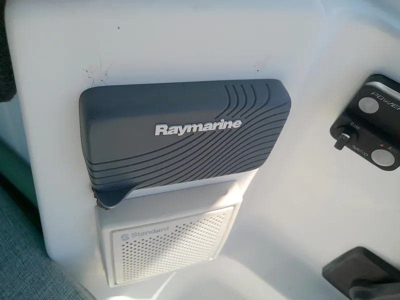 Slide: The Image of Raymarine equipment on a 1995 Beneteau First 42s7 yacht dashboard. - 20