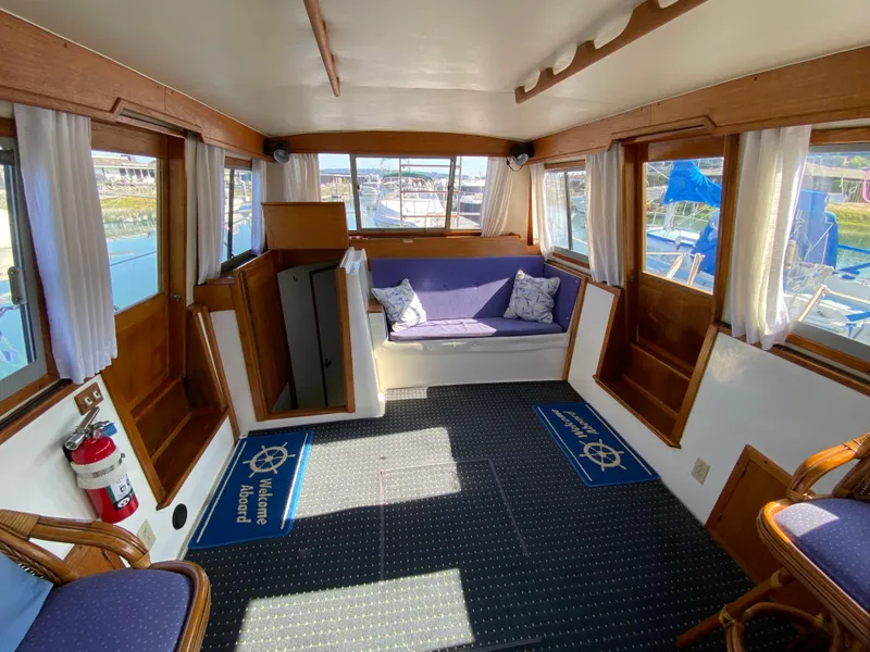 Slide: The Image of Rear Salon w/ built in sofa - 5