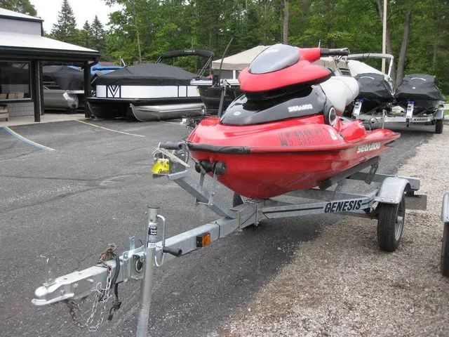 Slide: The Image of 2004 Sea-Doo XP® DI DI parked on trailer outdoors. - 3