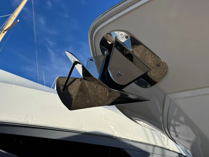 Slide: The Image of Anchor of 2022 Sea Fox 328 Commander against blue sky background. - 40