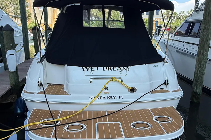 Slide: The Image of 2003 Sea Ray 380 Sundancer docked in Siesta Key, Florida. - 4