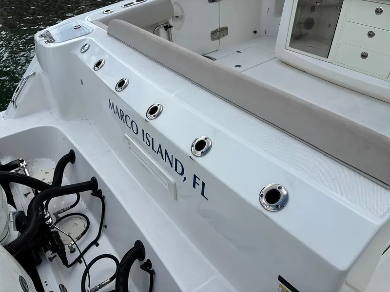 Slide: The Image of 2017 Boston Whaler 420 Outrage boat, Marco Island, FL, interior view. - 33